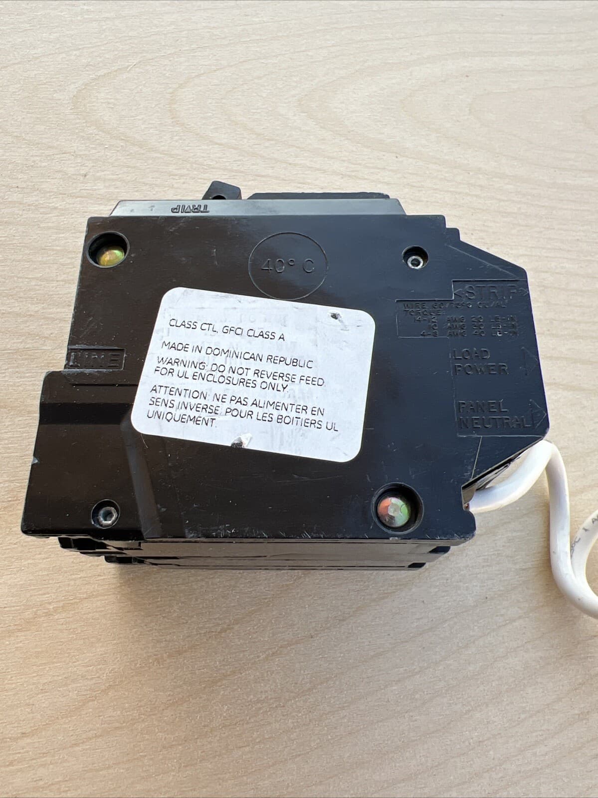 GE Ground Fault Circuit Interrupter 50A 120/240 VAC THQL2150GFT2 6