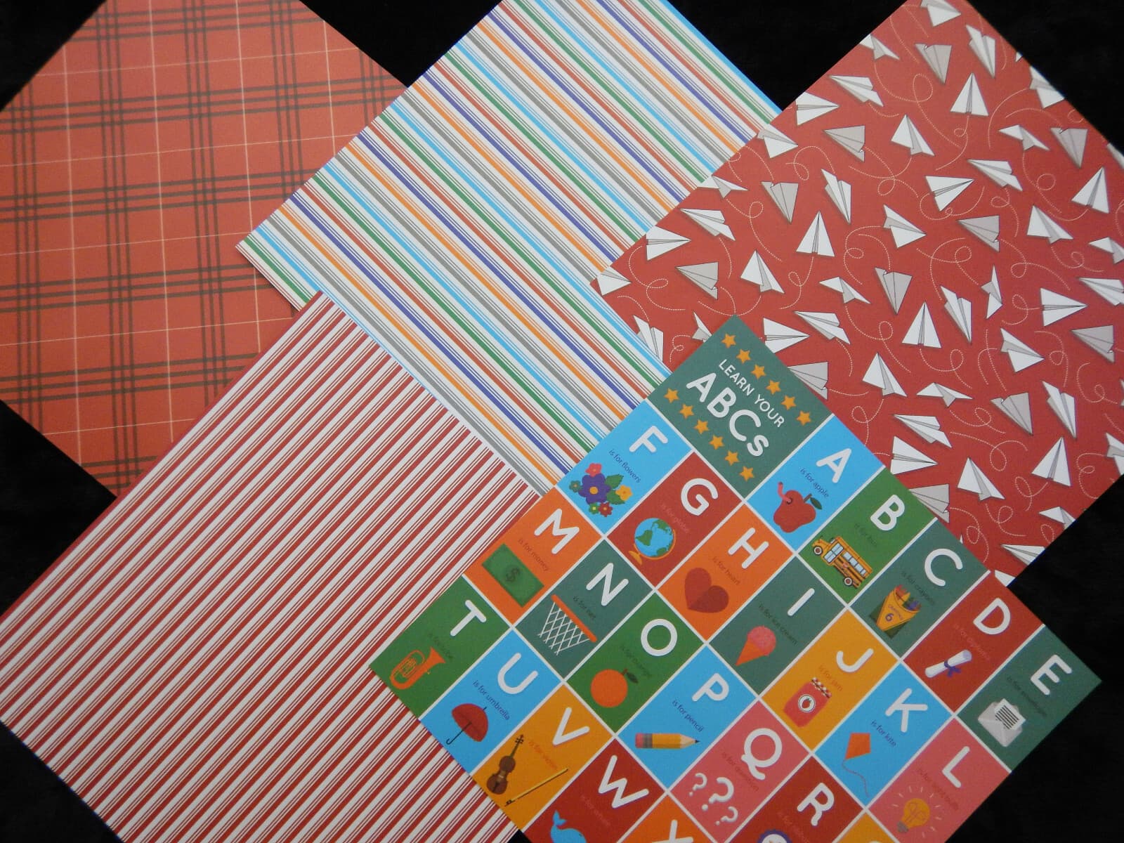 60 12x12 Scrapbook Paper High School Days Elementary Preschool College Teacher 2