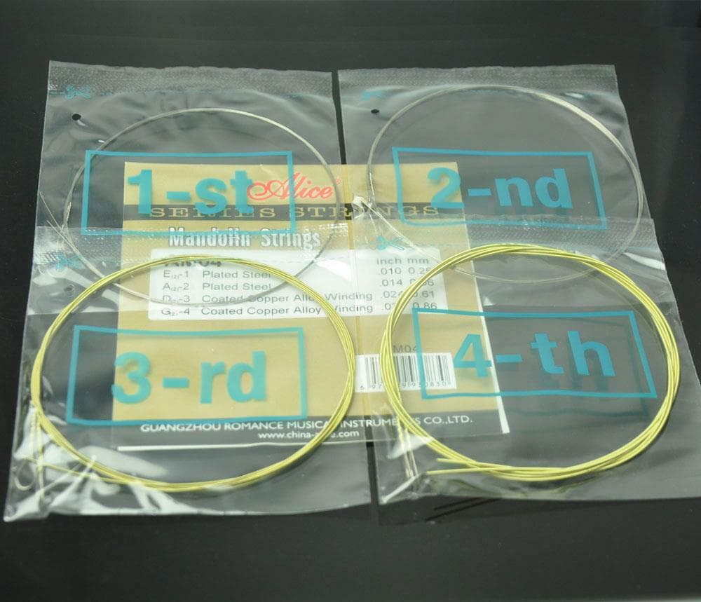 10Sets Alice Mandolin Strings Coated Copper Alloy Wound EADG AM04 SL 010 4