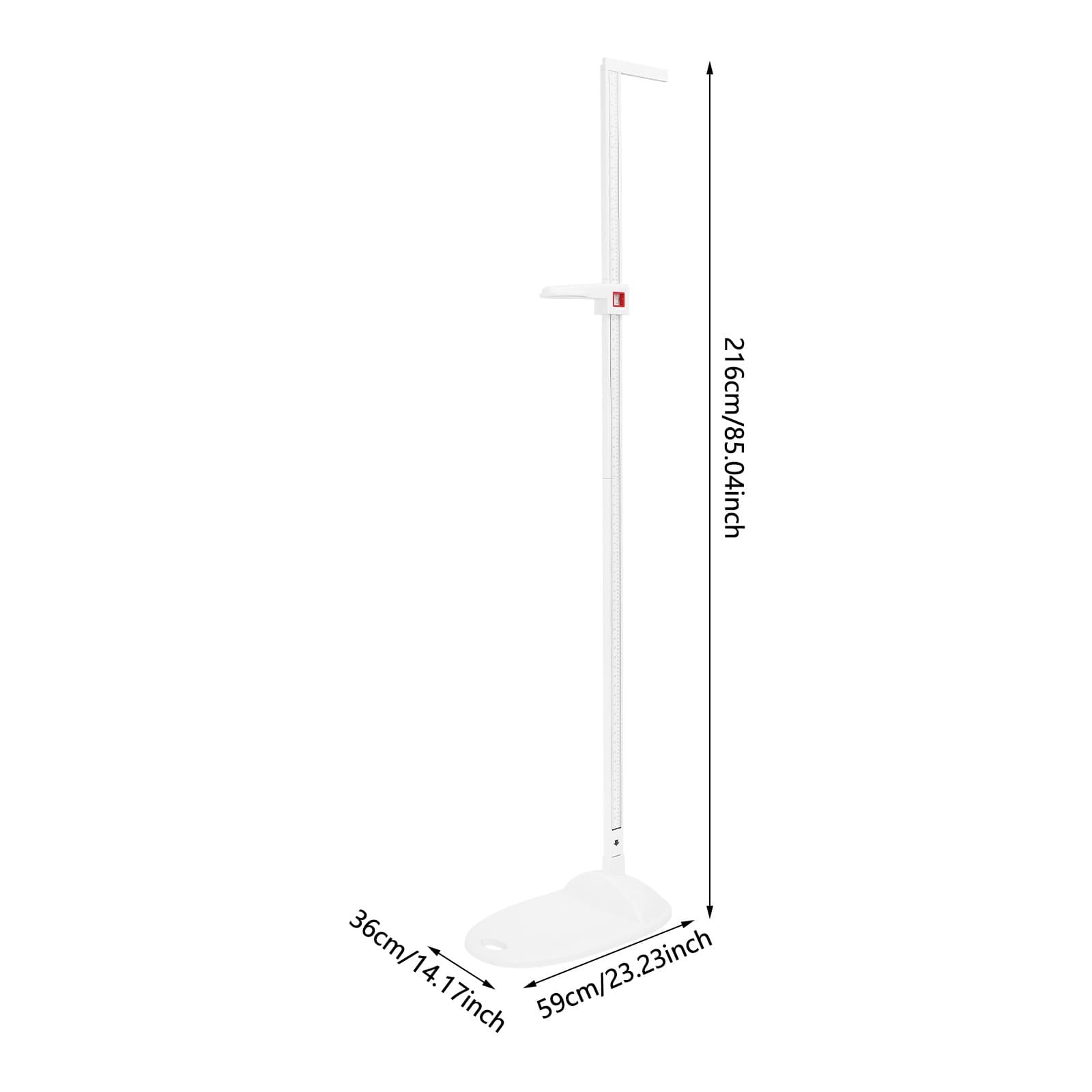 Accurate Height Measurement Scale Height Measuring Tool 20-210cm Floor Mounted 5
