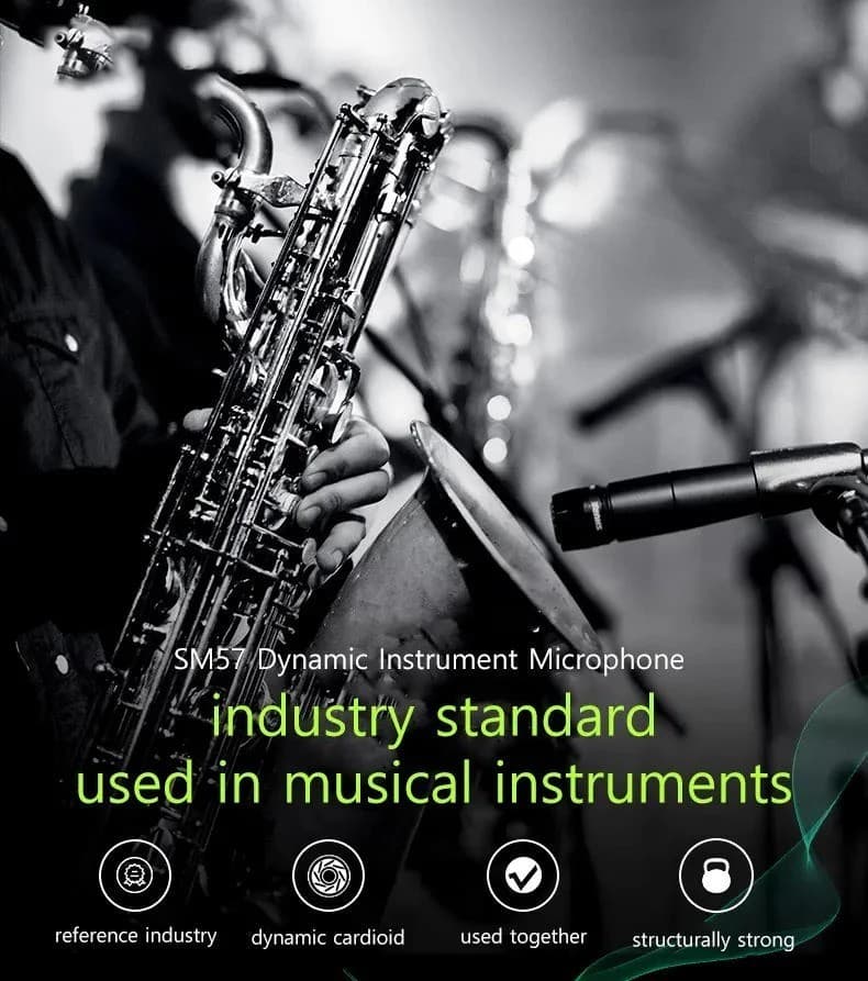 NEW SM57 Cardioid Dynamic Instrument Microphone - SM57LC No Cable 5