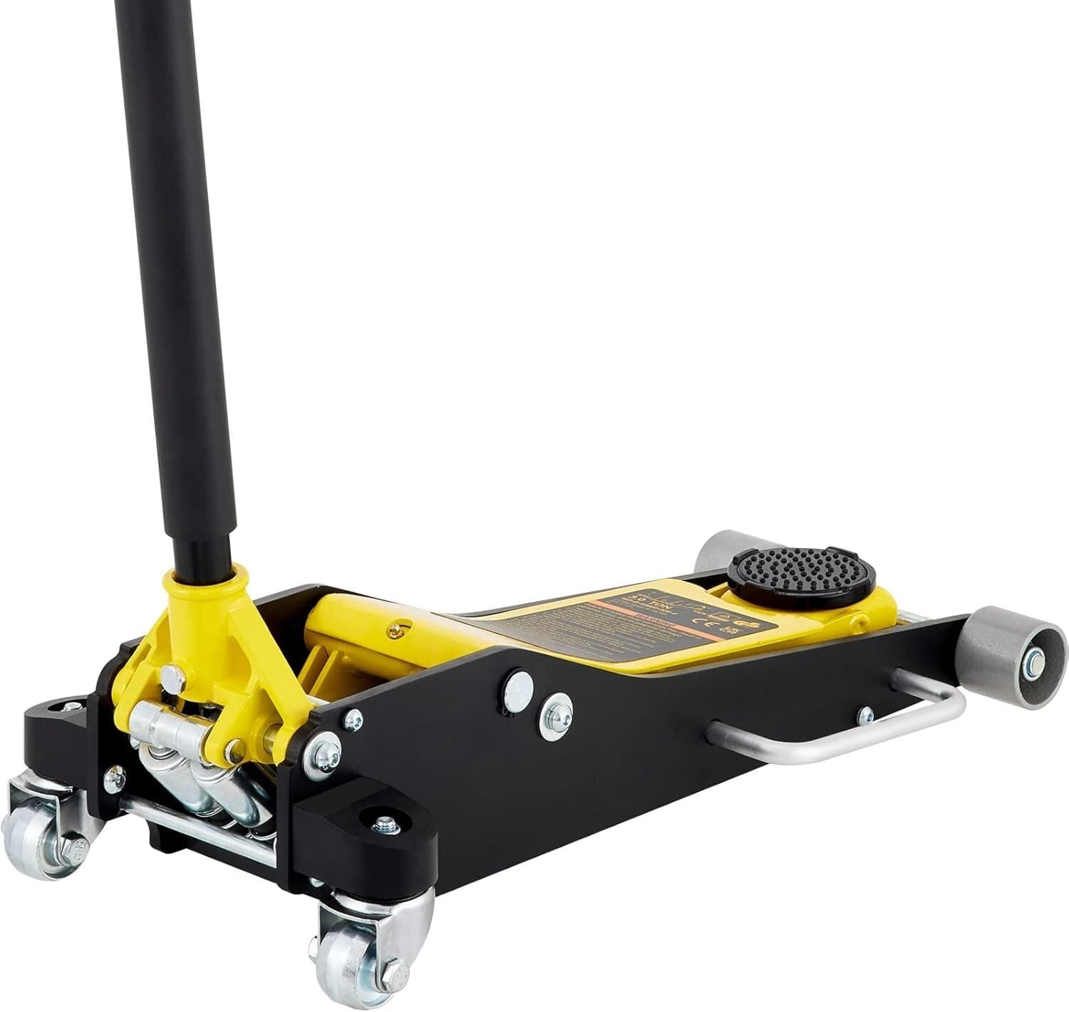 Gato de piso de carreras de perfil bajo de 3 toneladas, de aluminio y acero 4