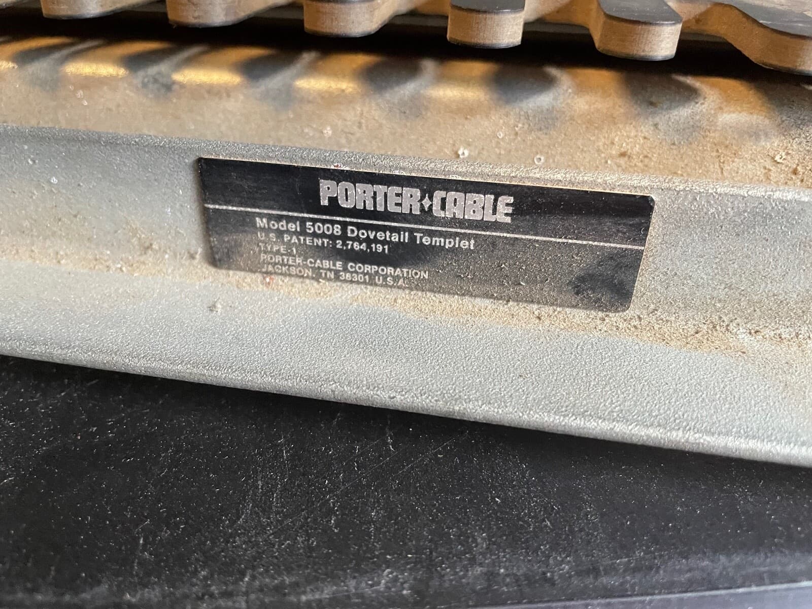 PORTER CABLE Dovetail Template Cat No. 5008 OVERALL GOOD COND.  4