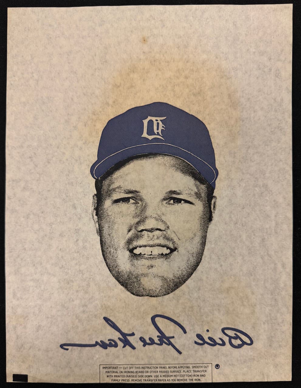 1968 Detroit Tigers Iron-On Transfer Lot of 5 w/ Kaline 3