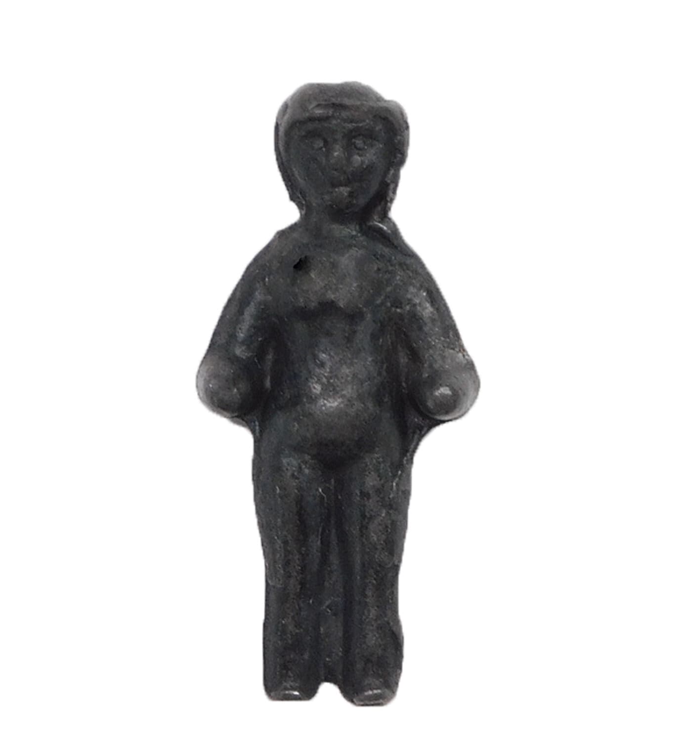 1936 CRACKER JACK FROZEN CHARLOTTE DOLL PRIZE METAL EARLY TOY 2