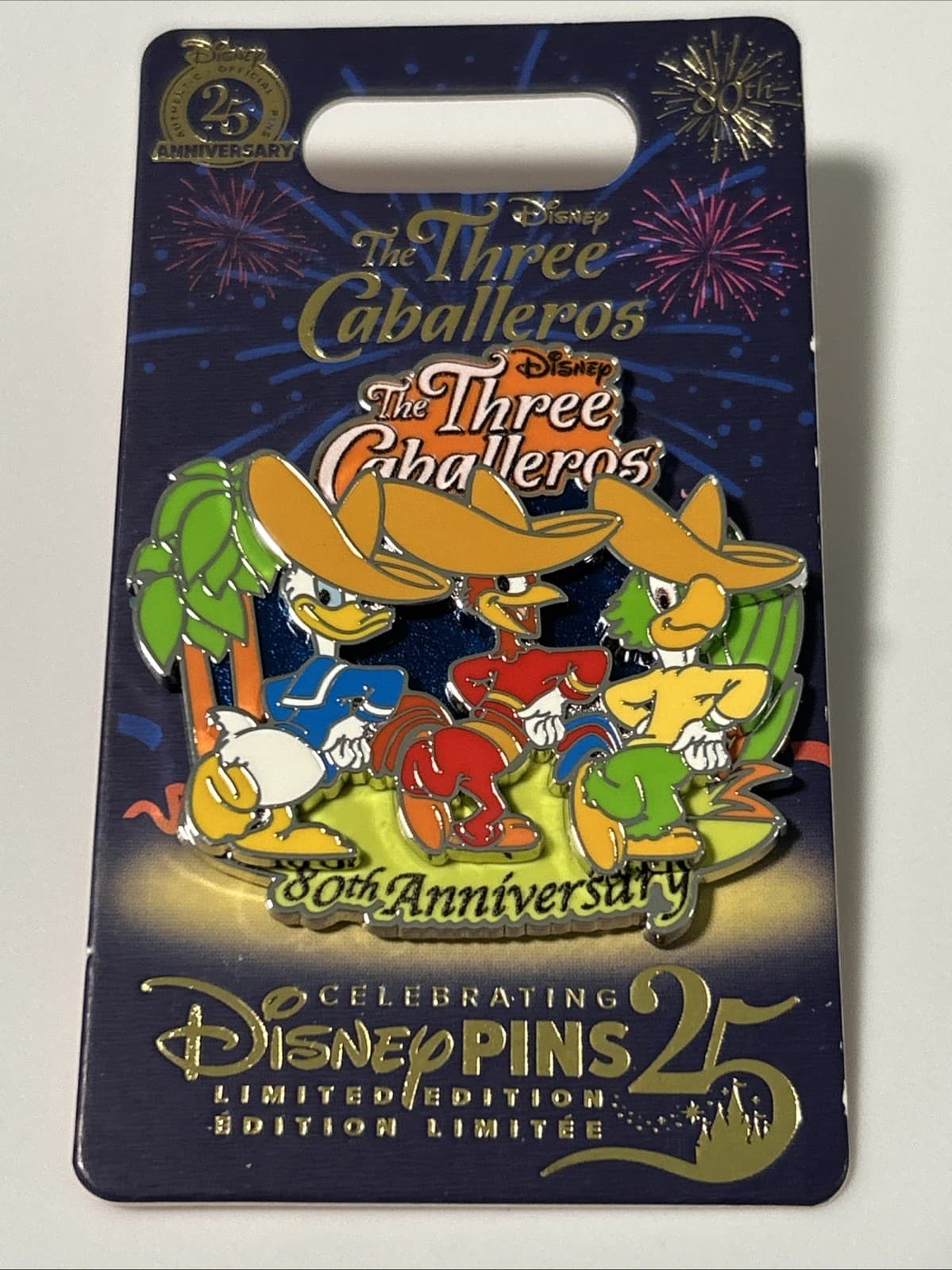 Disney The Three Caballeros 80th Anniversary Collectible Pin LE 1250