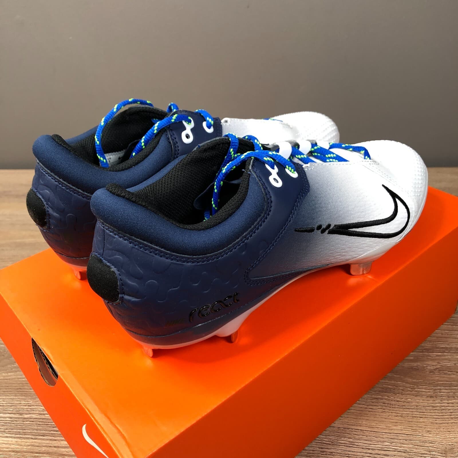 Nike Softball Cleats Hyperdiamond 4 Elite CZ5917-400 Blue White Women's Size 9 5