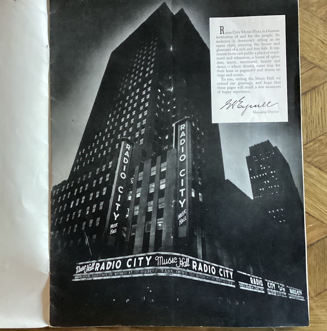 New York City Manhattan Rockettes Radio City Music Hall Program 1940s Souvenir 4