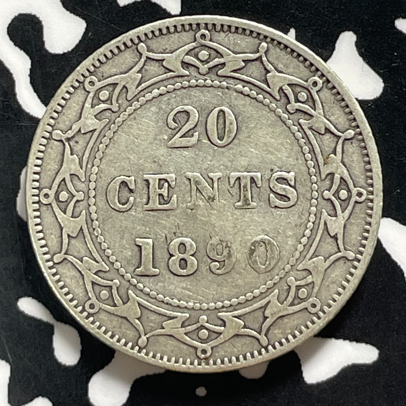 1890 Newfoundland 20 Cents Lot#T4577 Silver!