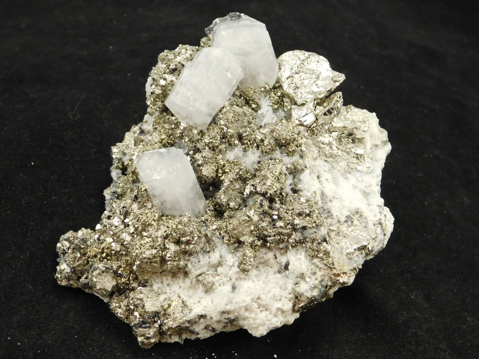 Larger! FLUORESCENT Calcite Crystal Cluster on Druzy PYRITE Crystals! Peru 258gr 5