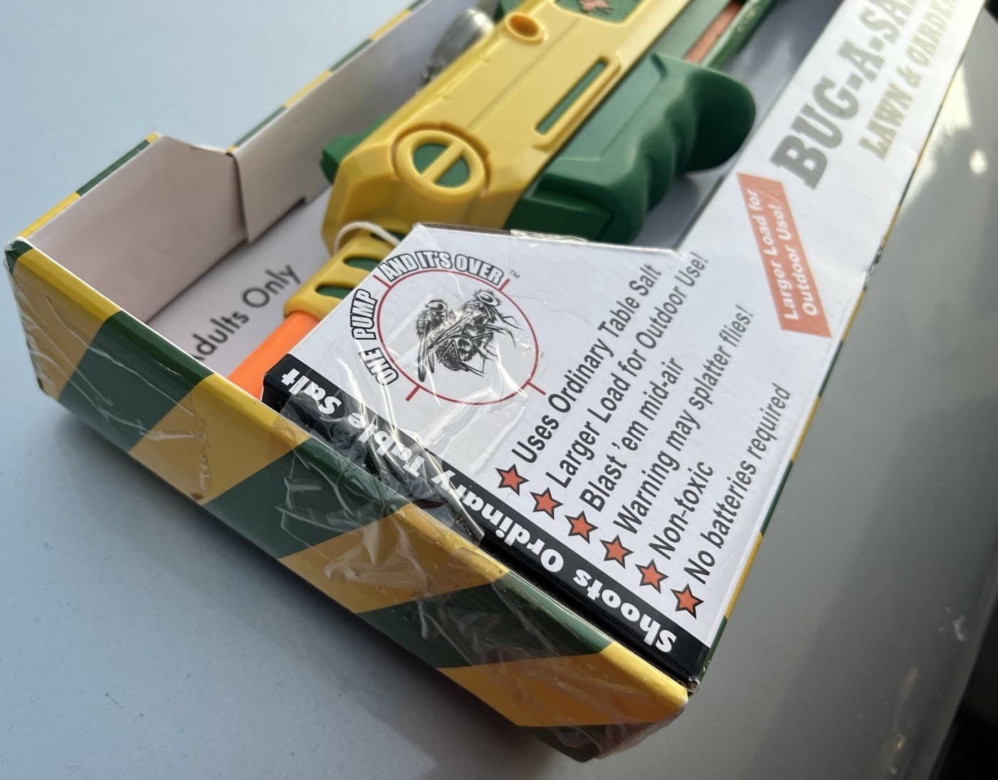 Brand New Bug-A-Salt Lawn and Garden Original Non-Toxic Salt Gun Higher Powered 3