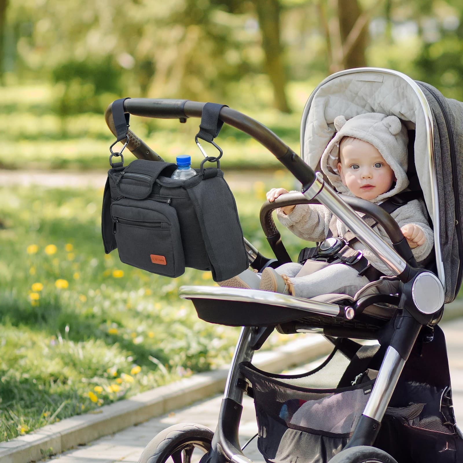 My lil Aviator Universal Stroller Organizer Bag with 2 Insulated Cup Holder D... 4