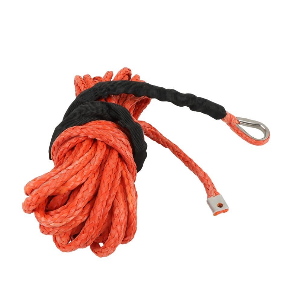 Synthetic Winch Rope Line Recovery Cable for ATV UTV w/ Sheath 5/16"x50' 12000LB 6
