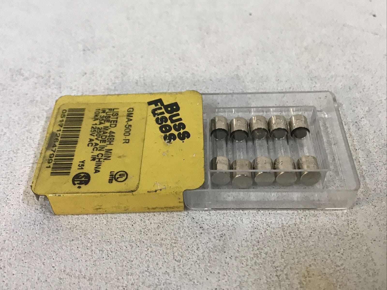 *BOX OF 5* Bussman GMA-500-R Fuse IR 35A 250V AC 3