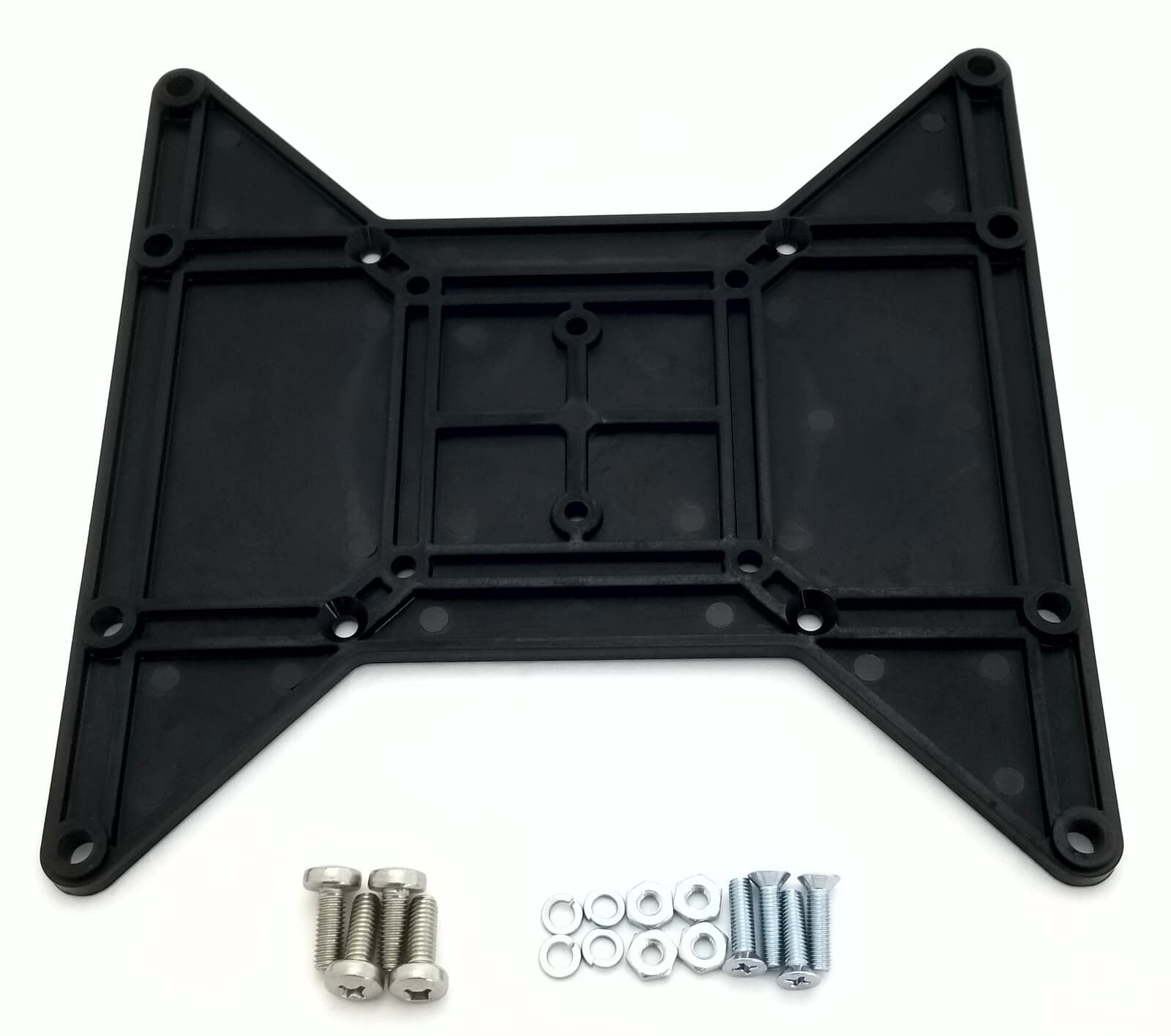 Polymer VESA Adapter Plate Includes 200x200mm, 200 x 100, 100 x 100, and 75x75mm 4