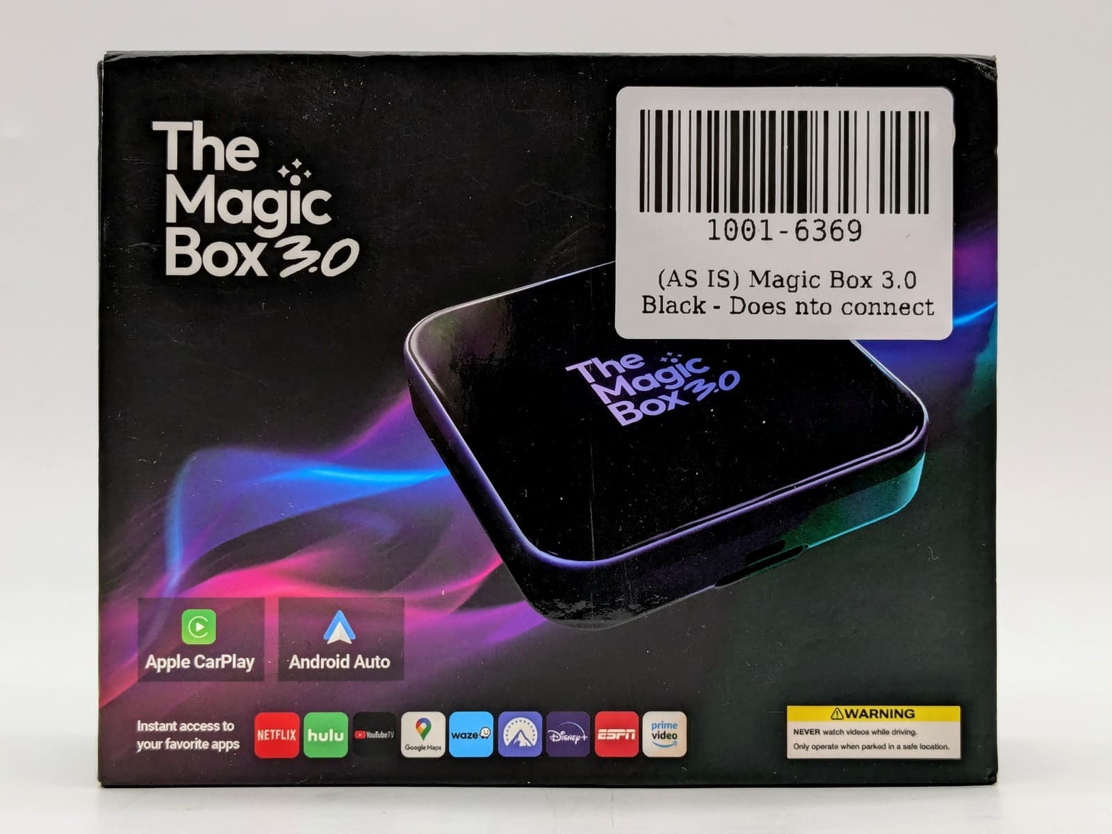 The Magic Box 3.0 Wireless CarPlay Android Auto Adapter Wireless Auto *READ*