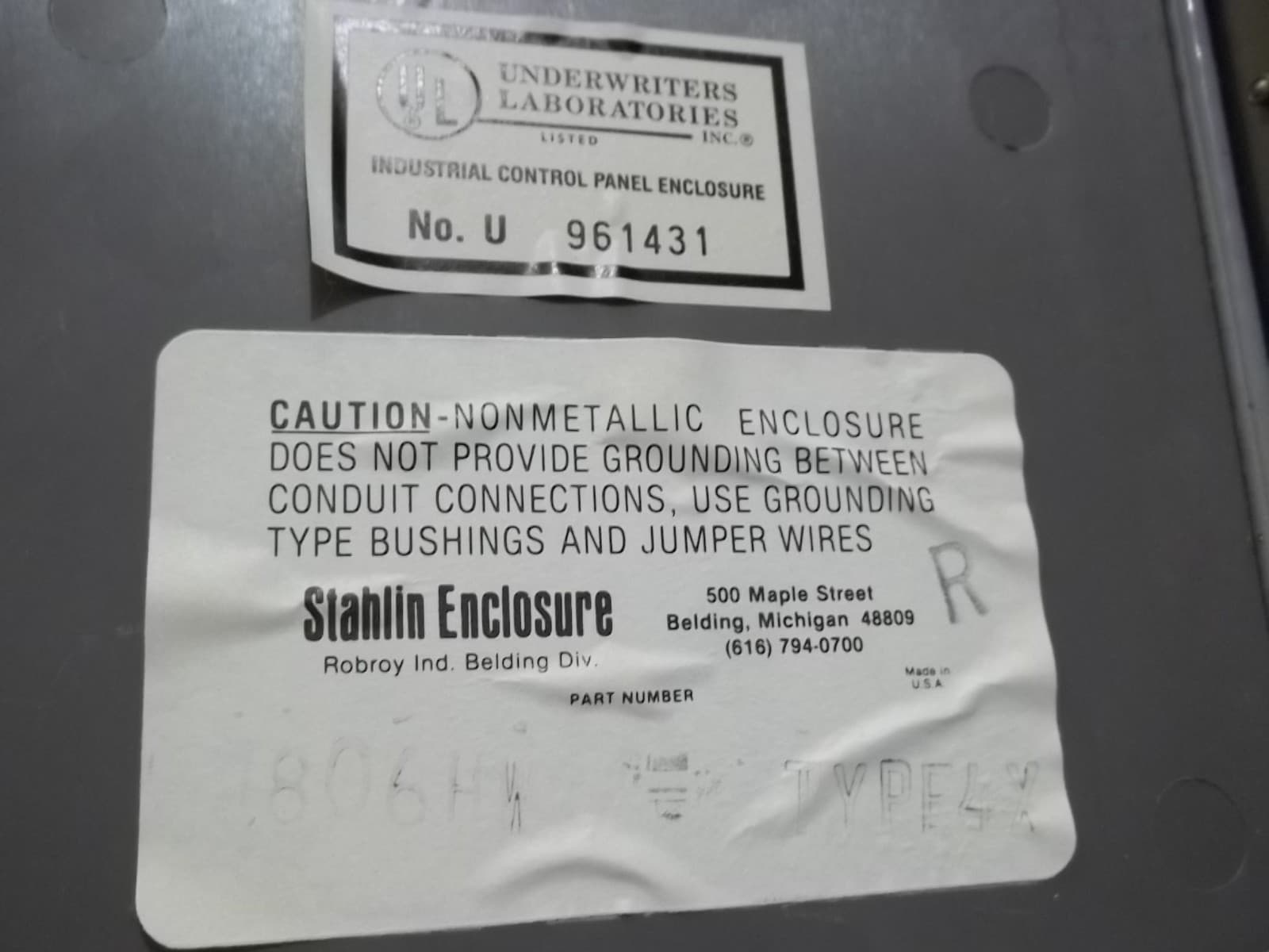 NIB STAHLIN ROBROY J806HW ENCLOSURE (HH4) 3