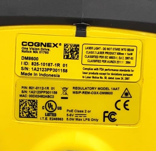 Cognex DM8600 Dataman DMR-8600 Reader Scanner w/ USB RS232 Module - 60 Day Wty 4