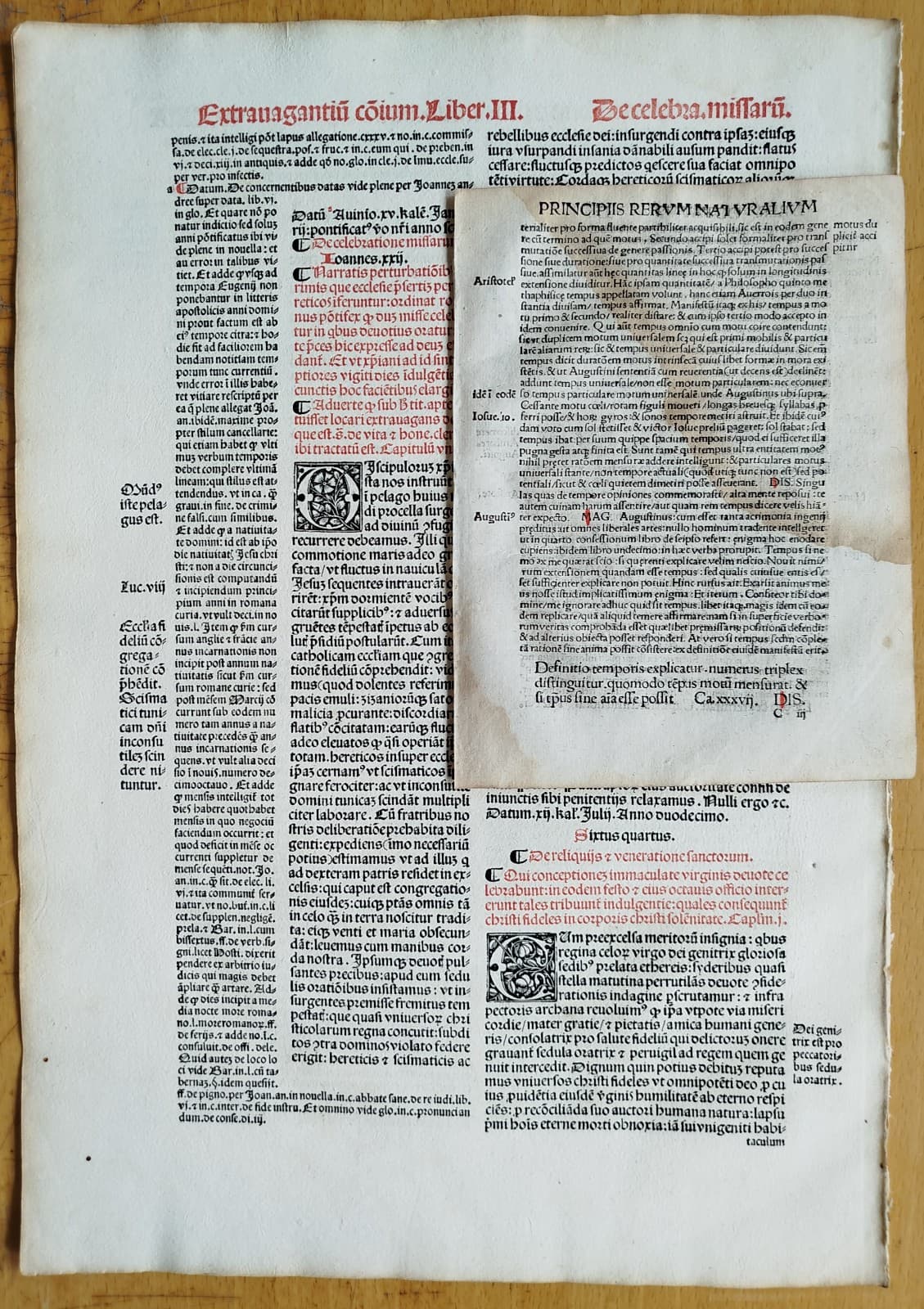 7 Early Printed Post Incunable Leaves (C) - 1495/1550 2