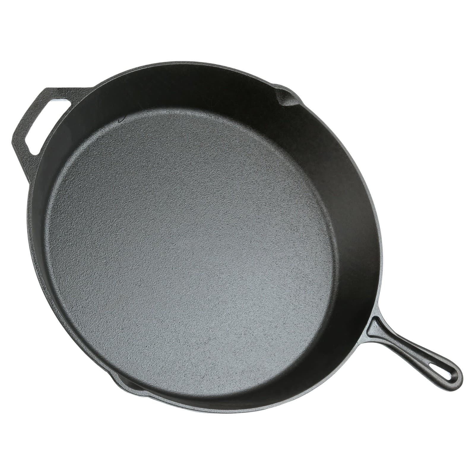 Ozark Trail 15" Pre-Seasoned Cast Iron Skillet with Handle and Lips 5