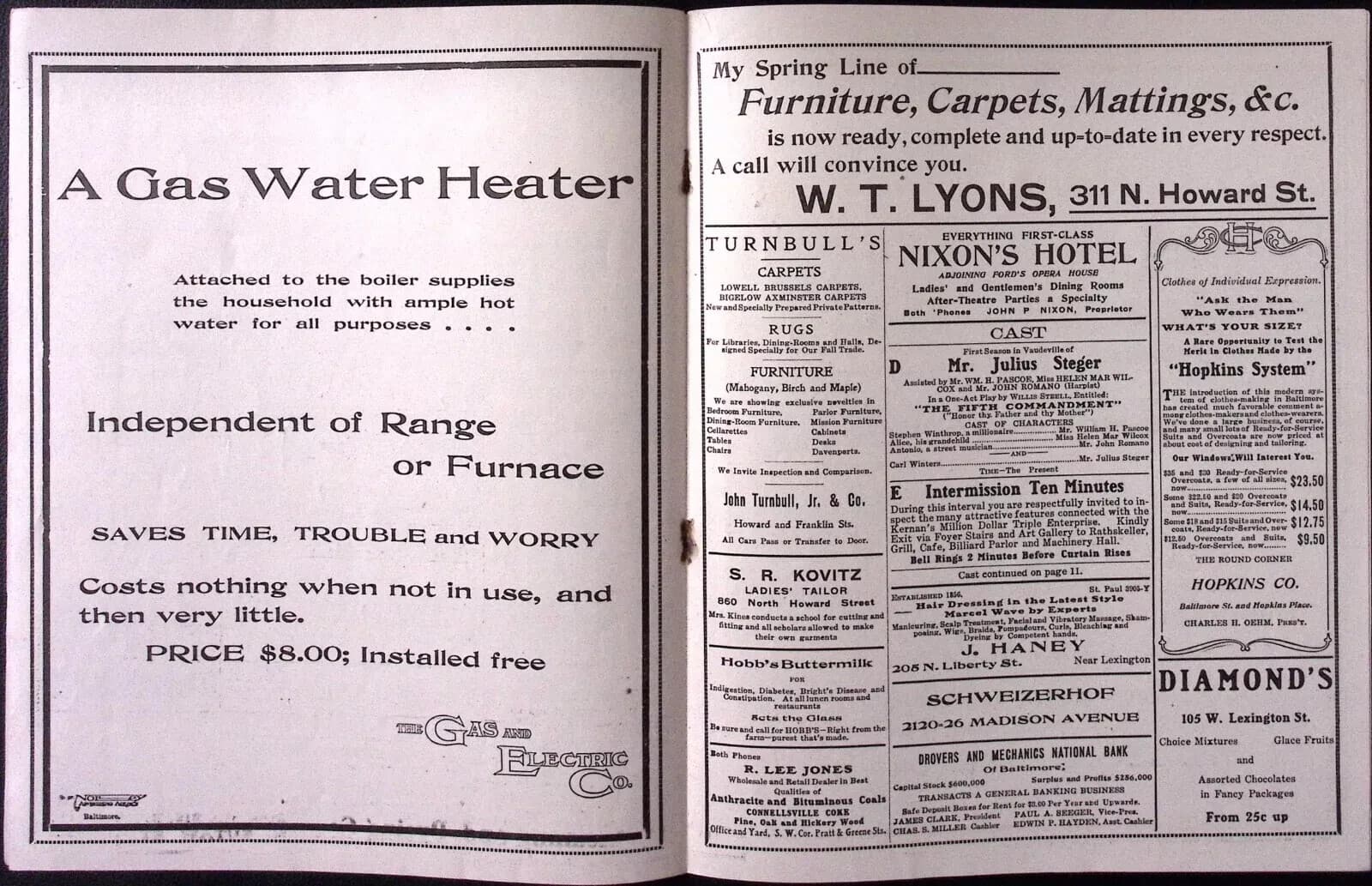 March 4 1907 Maryland Theater Vaudeville BF Keith's Circuit Weekly Program 3