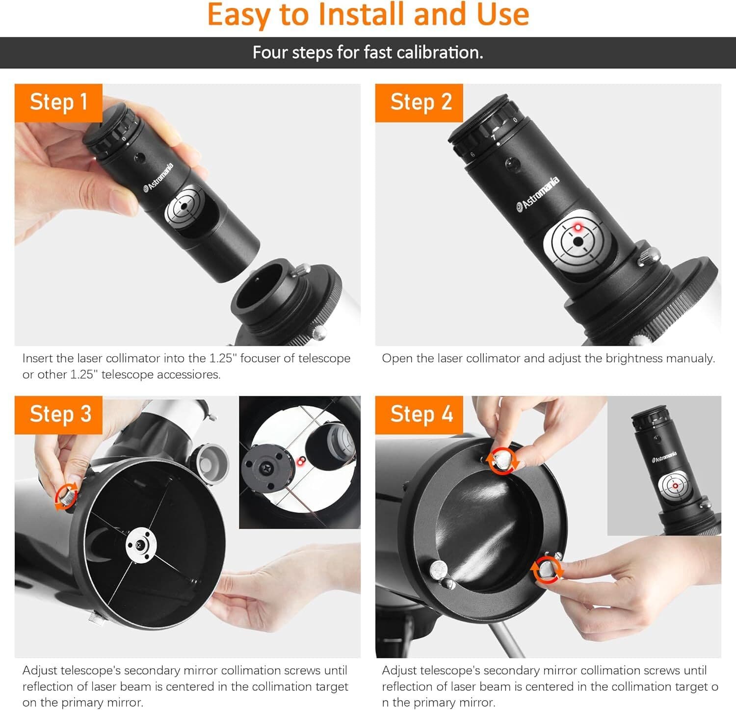 Alignment 1.25" Next Generation Laser Collimator for Newtonian Telescopes - w... 5