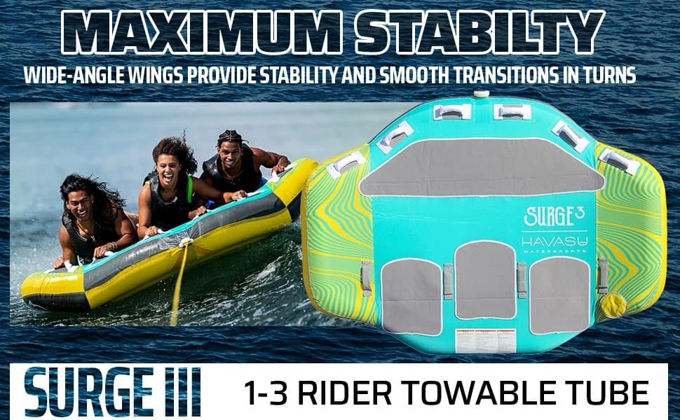 Inflatable 1-3 Person Towable Tubes For Boating Water Tubes For Boats To Pull 2