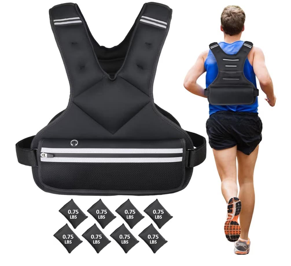 JoyPlus Adjustable Weight Vest, Sport Running Weighted Vest 6-12 Pounds