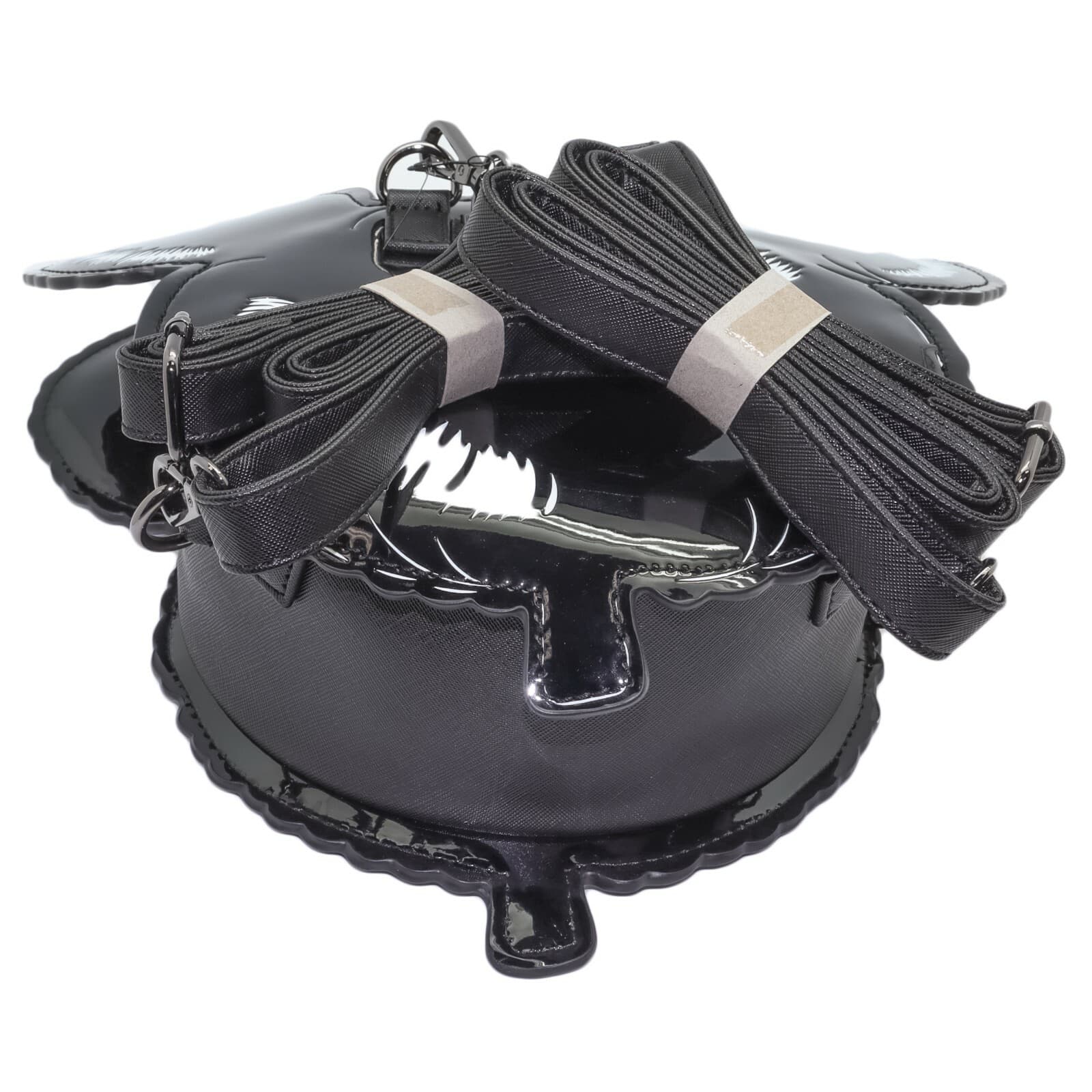 LOUNGEFLY Disney Minnie Mouse Die Cut Faux Leather Convertible Backpack NWT 6