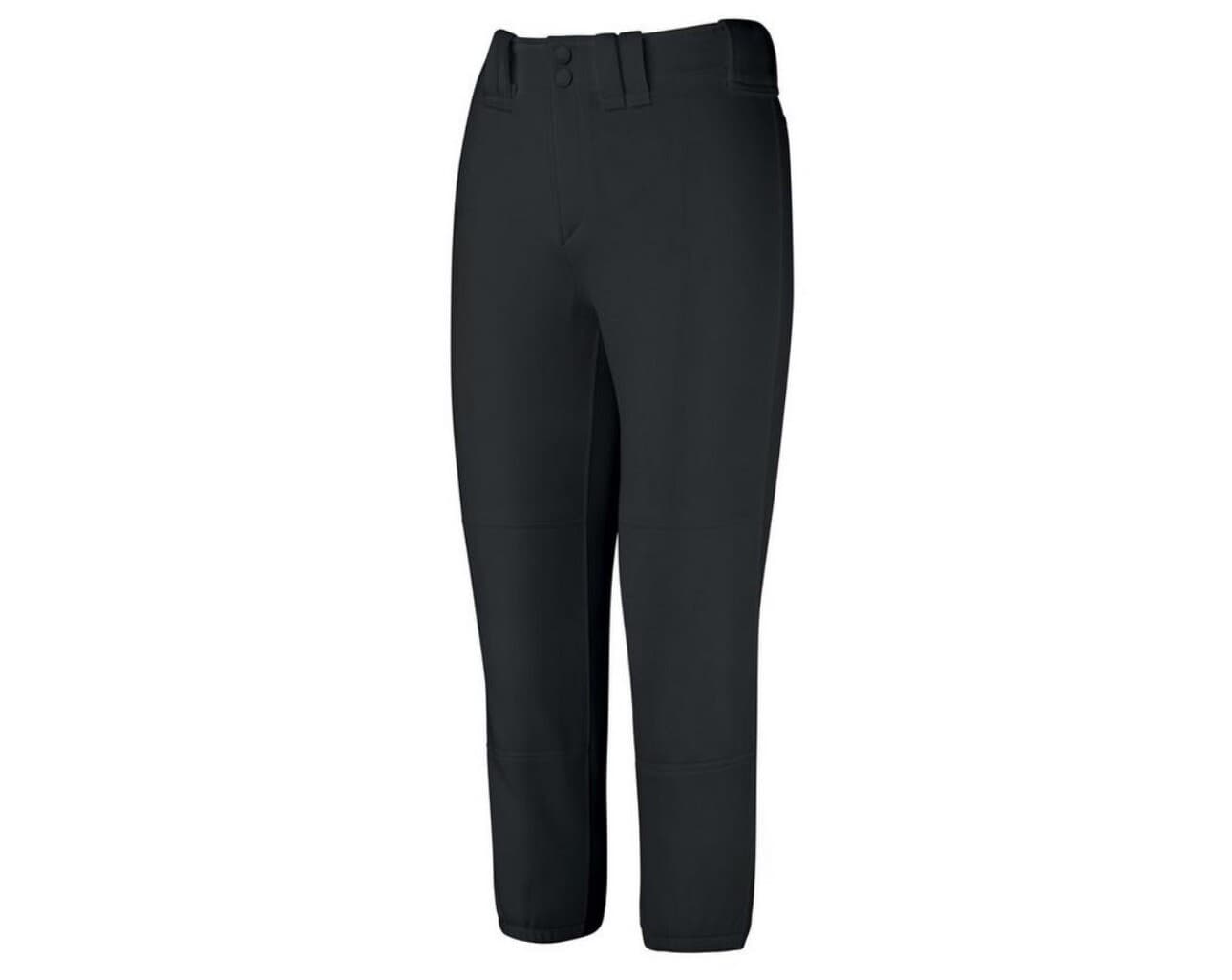 Mizuno WOMEN'S BELTED SOFTBALL PANT NWT Black White