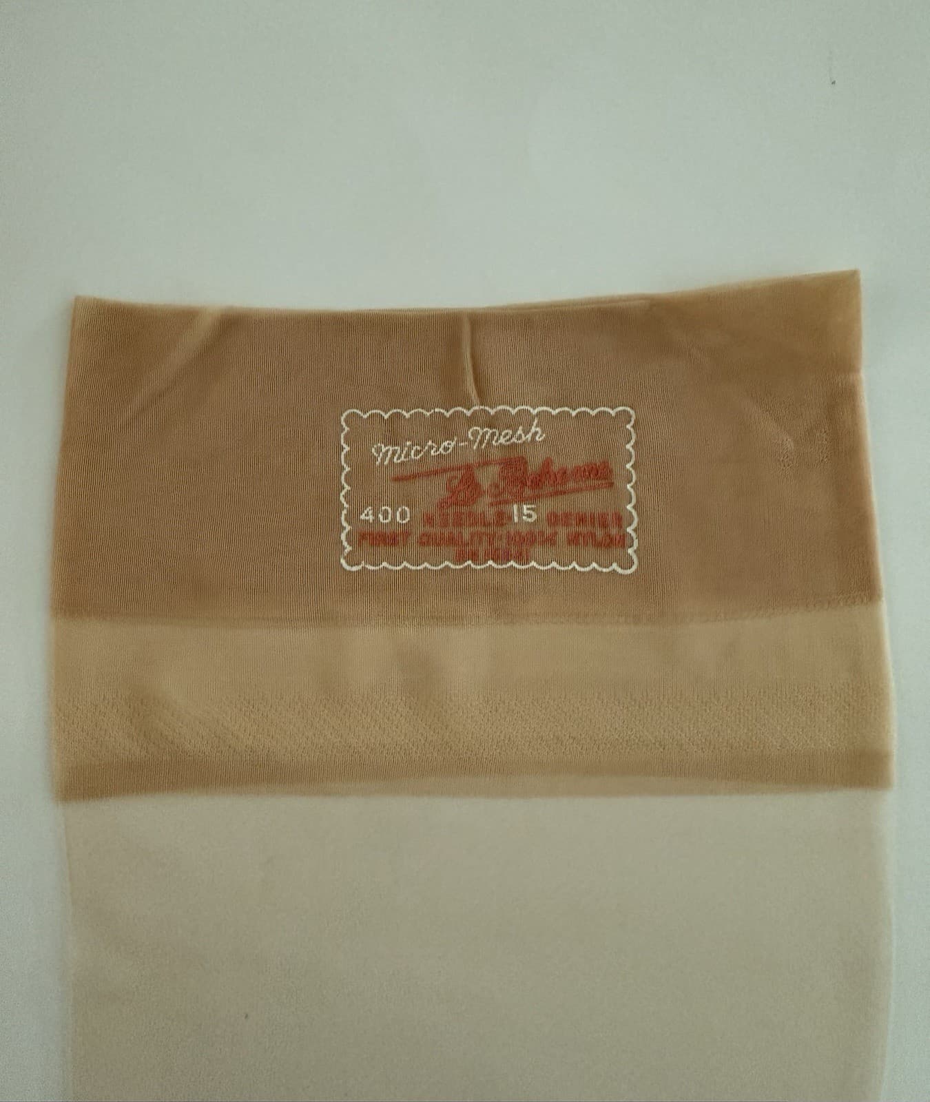 Vintage La- Boheme Seamless Mesh Stockings 33 1/2 Inches Long RH+T 2