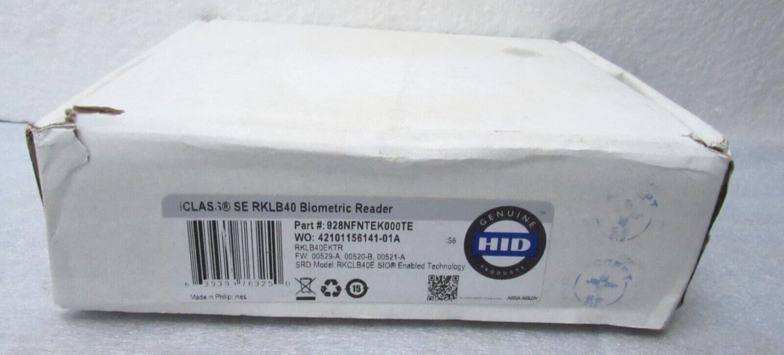 HID iCLASS SE RKLB40 Biometric Reader 928NFNTEK000TE [CTSL] 2