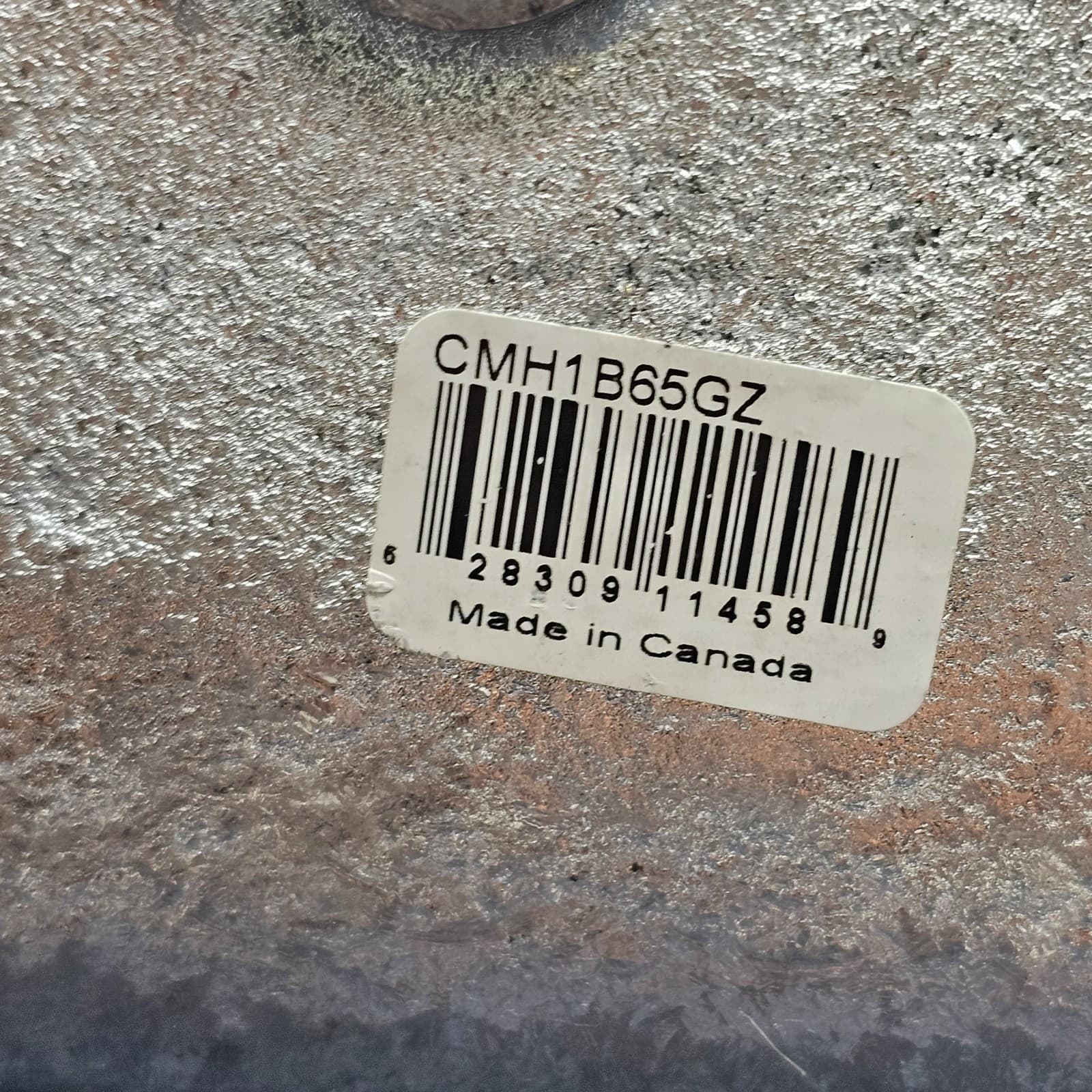 MARTYR CMH1B65GZ: HEAT EXCHANGER ANODES, H1B6 FASTENER, ZINC MATERIAL 4