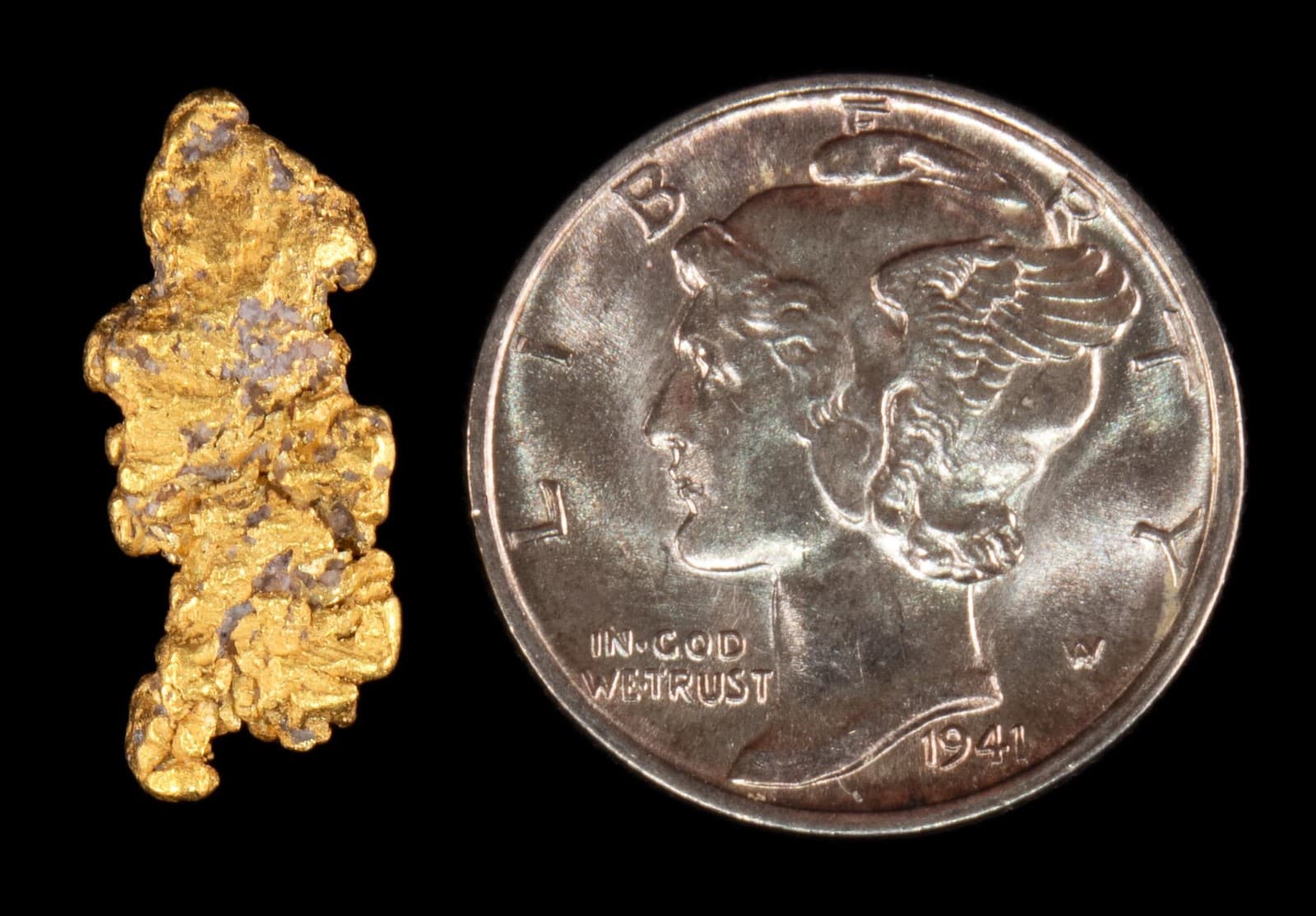 Alaska California Gold Nugget Natural Exotic Gold Nugget 1.90gr 3