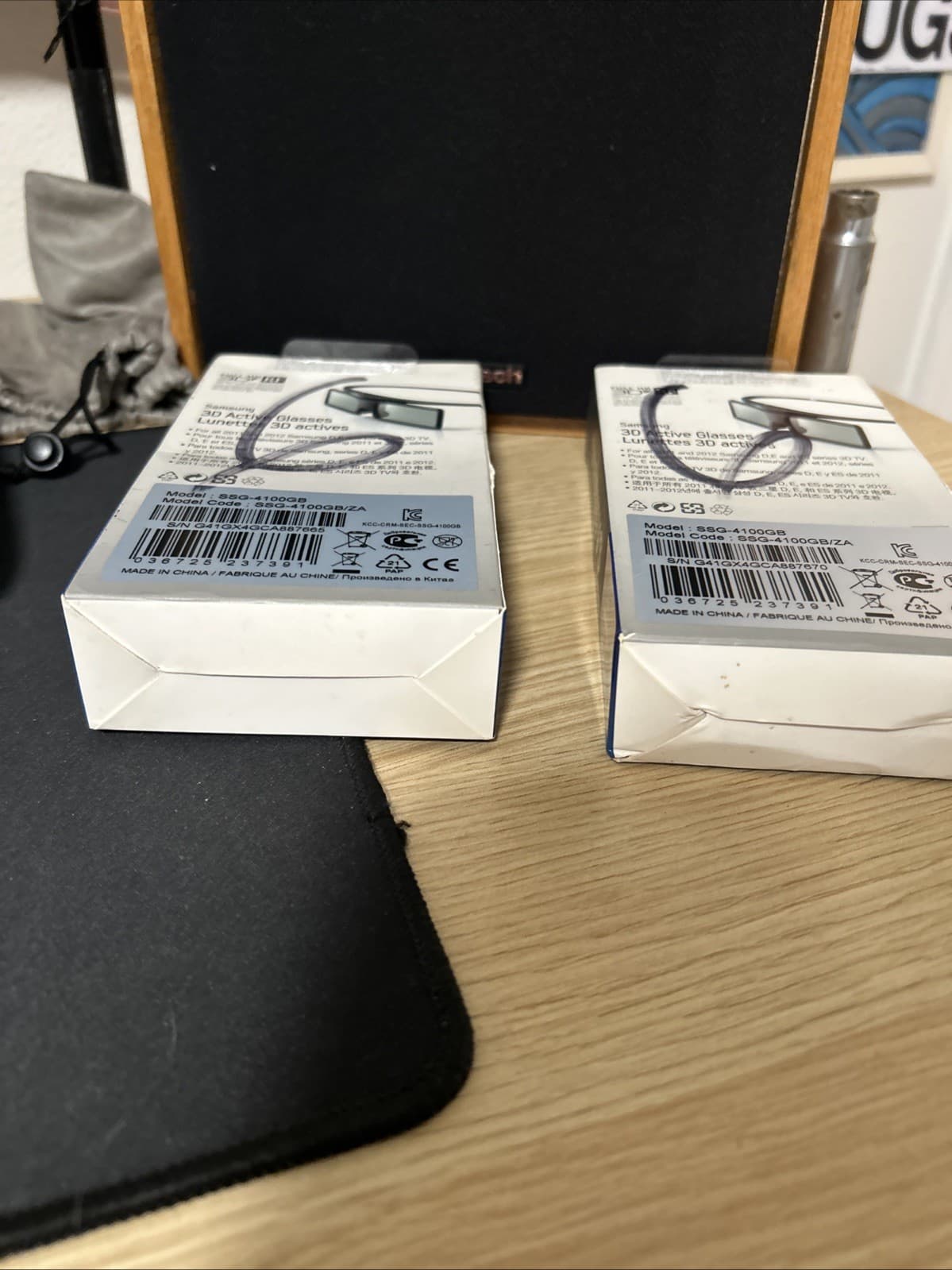 Two Samsung  Active 3D Glasses SSG-4100GB For Smart TV Factory NIB 3