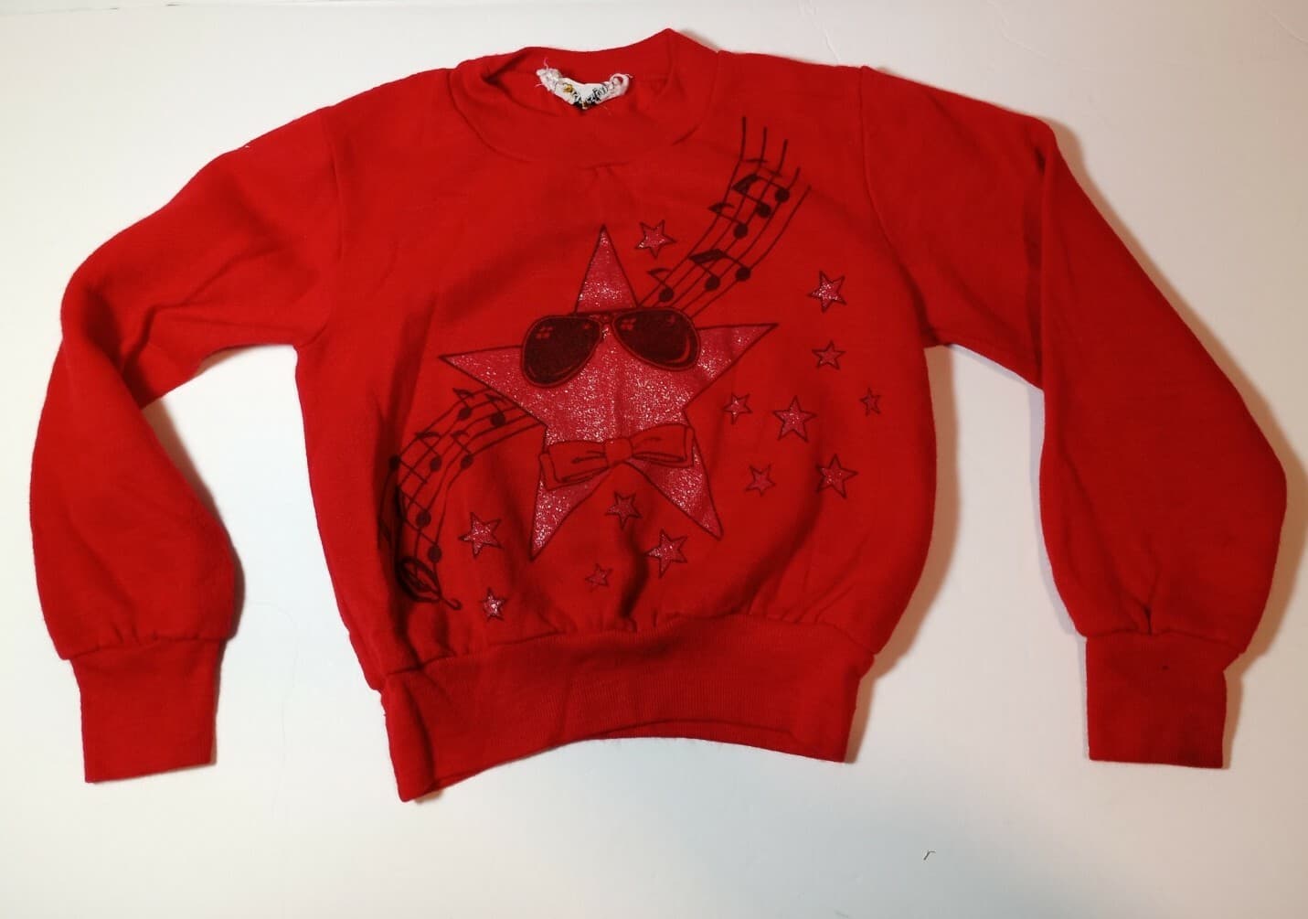 Kids toddler xxs red Michael Jackson Sweatshirt vintage 80s 1980s 