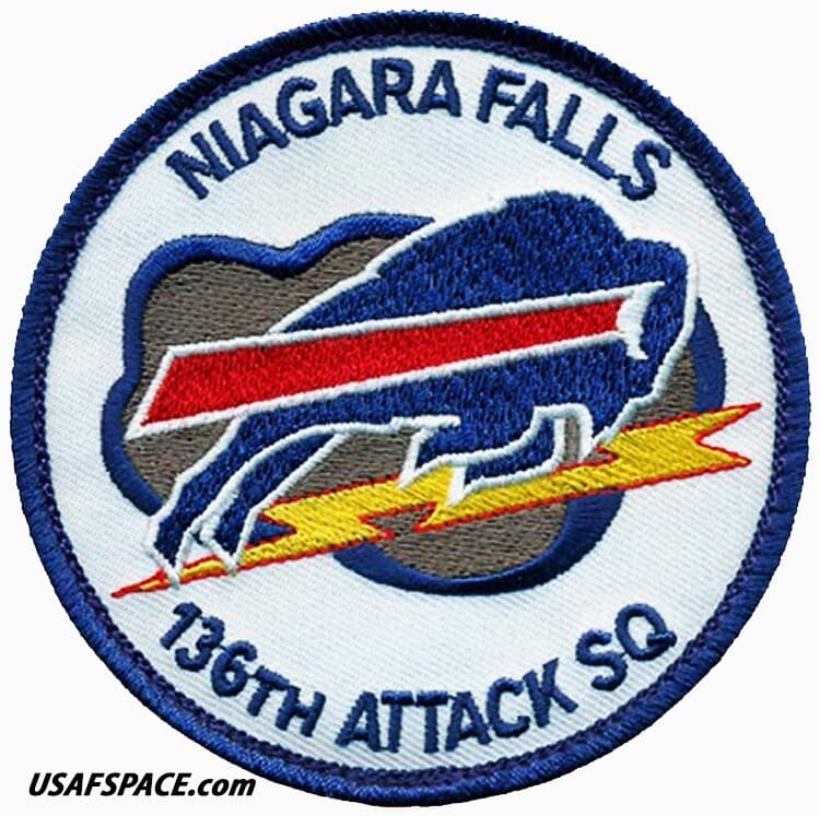 USAF 136th ATTACK SQ-136 ATKS-MQ-9 REAPER-BUFFALO BILLS-NIAGARA FALLS ANG-PATCH