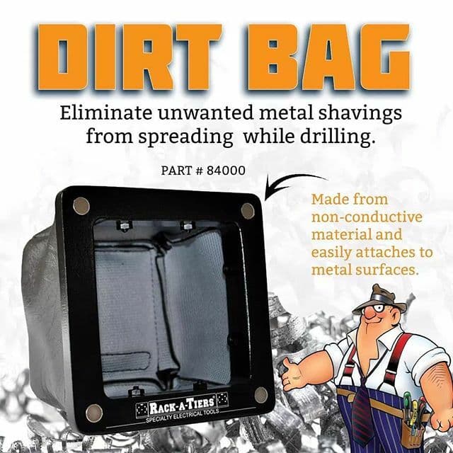 Rack-A-Tiers 84000 Dirt Bag - Electrical Safety Drilling Tool 2