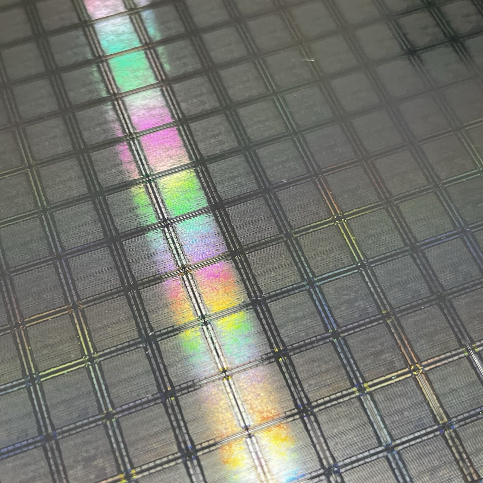 6 Inch Patterned Silicon Wafer - Light Marking, Of Unknown Origin 5