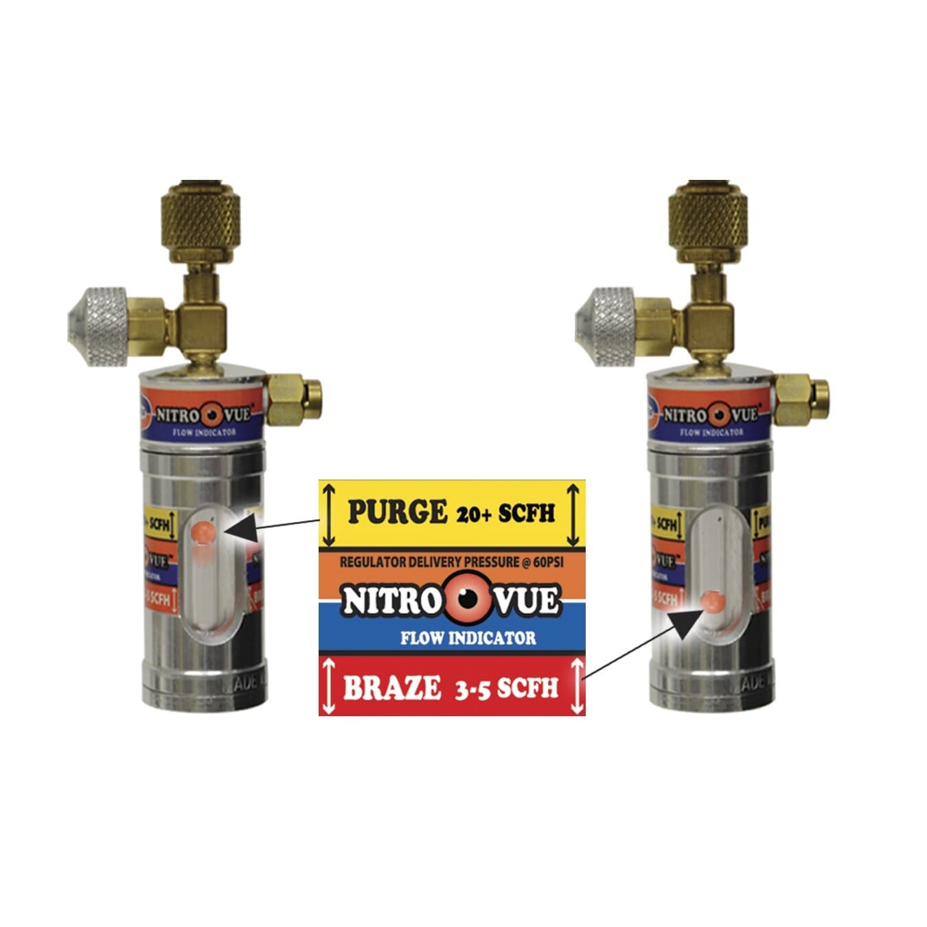 Uniweld NV1 NitroVue™ Nitrogen Flow Indictor 6