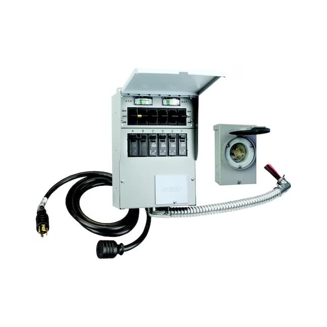 Reliance Controls 306LRK Pro/Tran 2 30-Amp 6-Circuit Manual Transfer Switch Kit 6