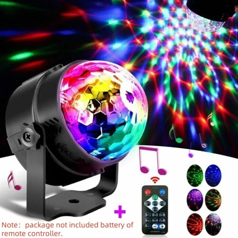 Party Magic Disco Ball Light LED Club RGB Rotating KTV Bar DJ Stage Light Remote 2