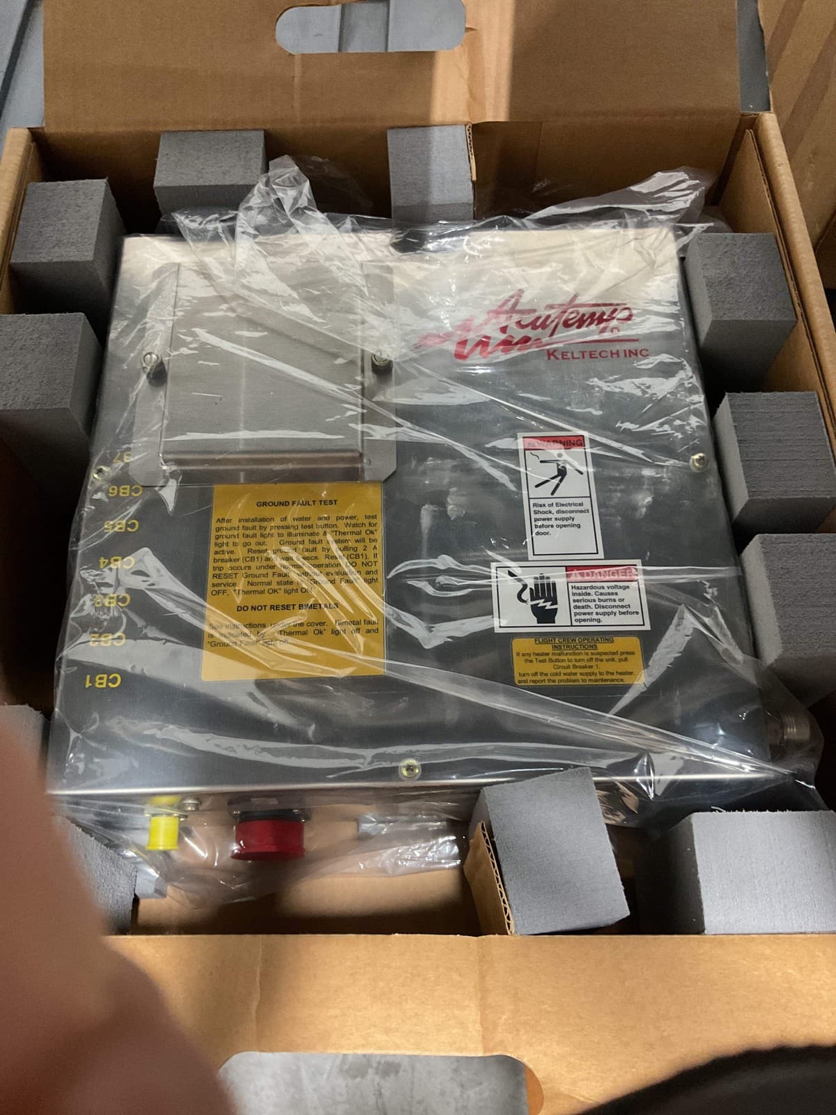 KELTECH COMMERCIAL TANKLESS WATER HEATER ES7.2-053/208D-400-DK-GF-SS-MB -NOS