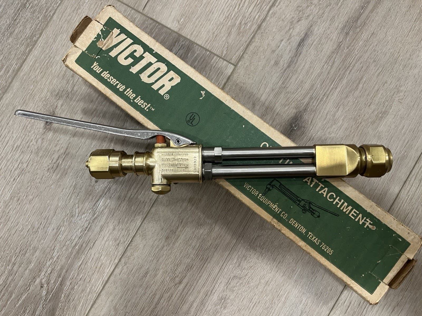 NEW NOS Genuine Victor CA2462 Straight Head Cutting Torch Attachment 0381-0818 4