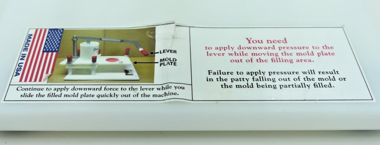 Patty-O-Matic Eazy Slider - Manual Commercial Patty Forming Machine 3