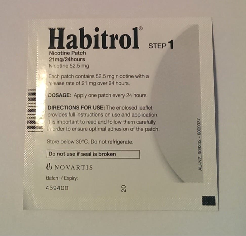 STEP 1 HABITROL TRANSDERMAL NICOTINE PATCH 21mg (6 boxes 168 pieces) NEW 01/2027 3