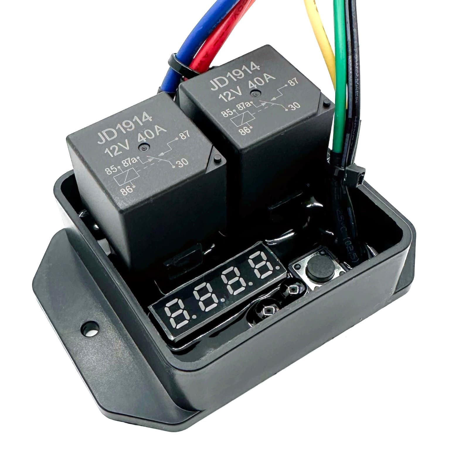 DIGITAL ADJUSTABLE ELECTRIC FAN CONTROLLER THERMOSTAT TEMP SWITCH HOSE ADAPTER 2