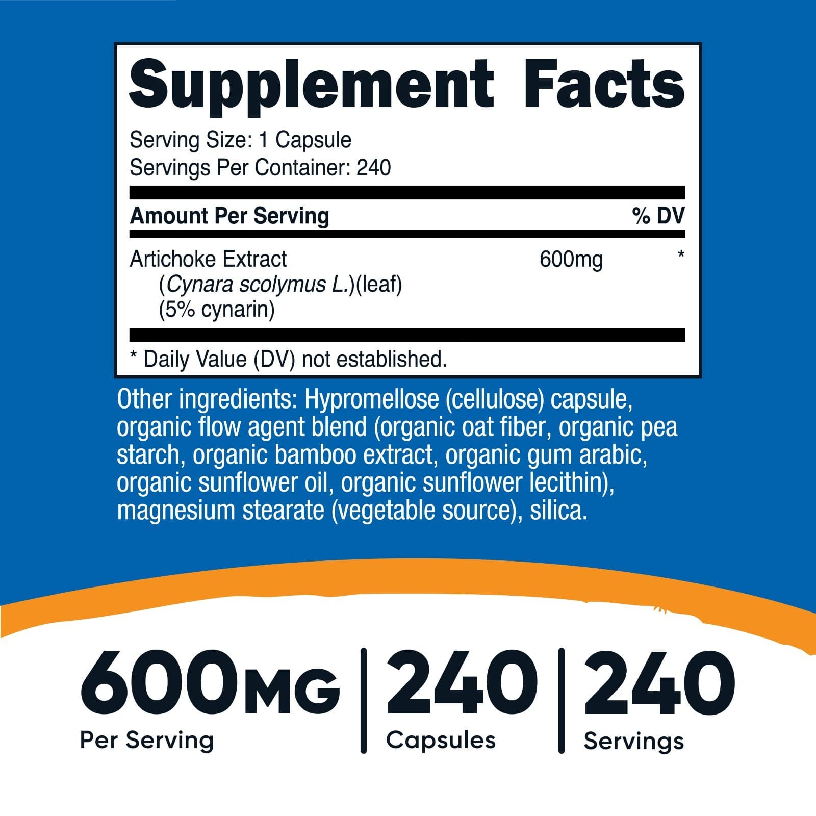 Nutricost Artichoke Extract (600mg) 240 Capsules 2