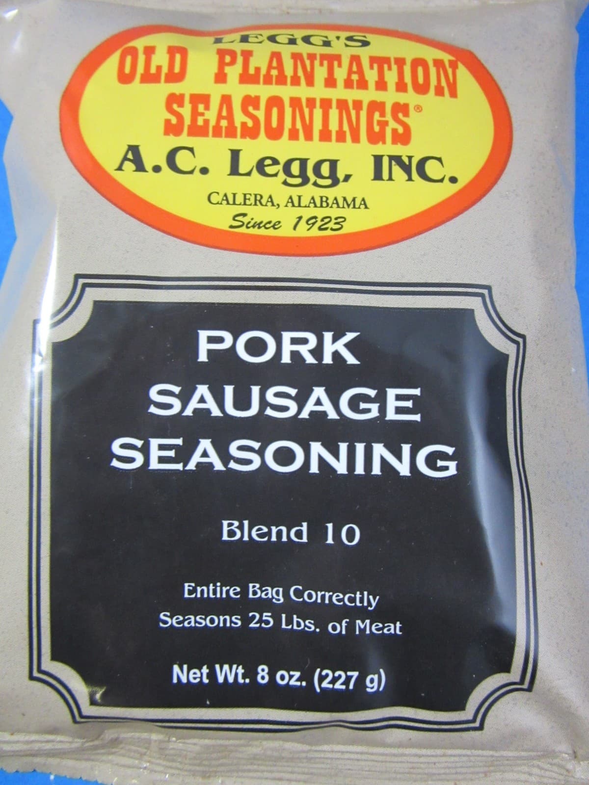 A C Leggs Blend #10 breakfast sausage seasoning for 100 Lbs of meat 2