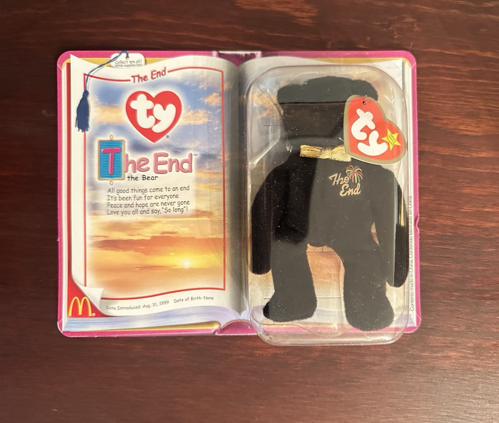 Ty Beanie Baby The End 2000 McDonald’s Teenie Beanie 2